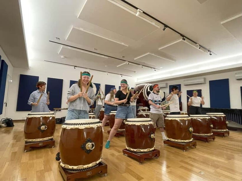 From Kyoto: Japanese Drum Taiko Workshop in Osaka - The pre-drumming culture setup: history, calligraphy, and a wish on your headband