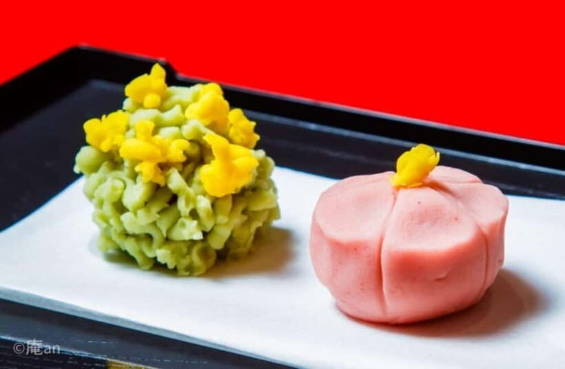 Japanese Traditional Sweets ''Nerikiri'' making - What You Actually Make: Flower-Shaped Nerikiri and Kinton Nerikiri