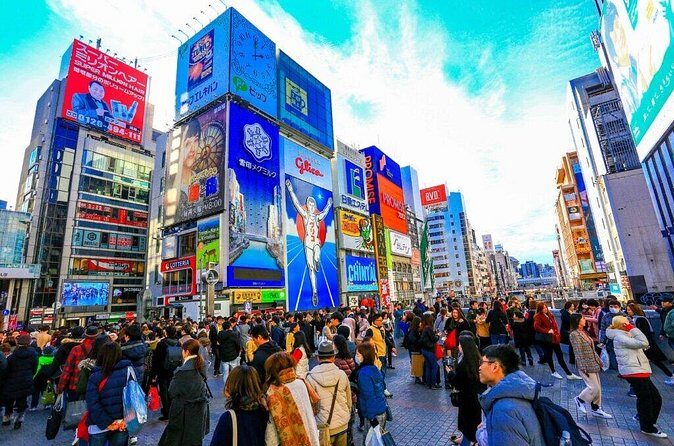 Osaka and Nara Day Tour with Private Transportation - Dotonbori and the takoyaki street-food moment